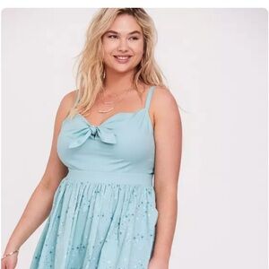 Torrid Disney Cinderella Fairy Godmother Tie-front skater dress NWT size 1X